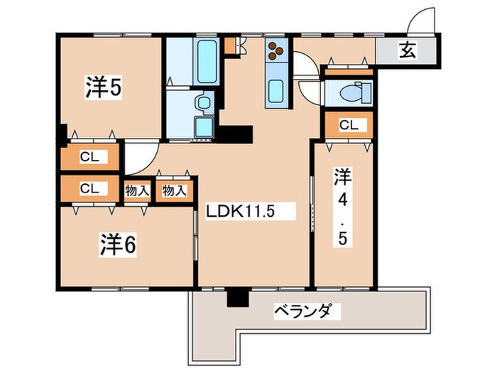 栄田建設森崎ビルの物件間取画像