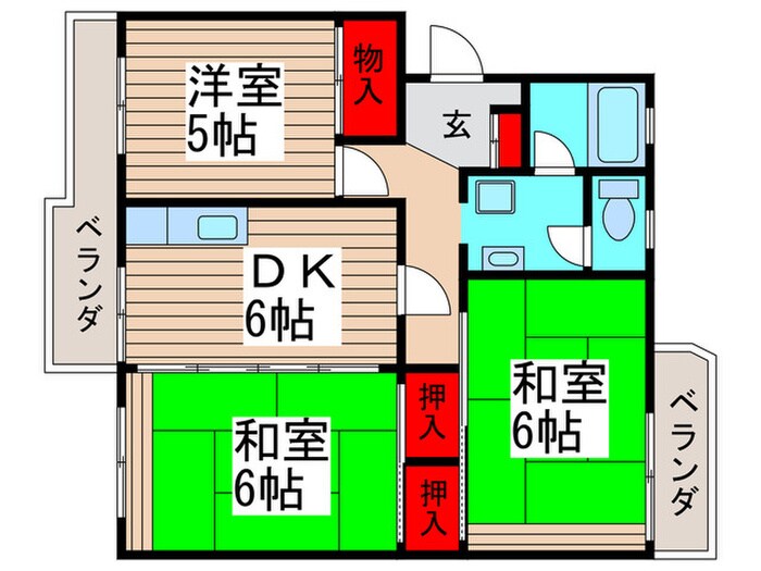 キャステル平田の物件間取画像