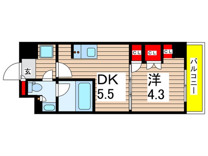 ブラウ菊川プレイスの物件間取画像