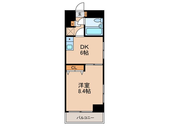 平間ロイヤルマンション(202)の物件間取画像