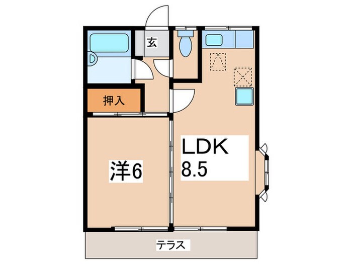 オレンジハウスの物件間取画像