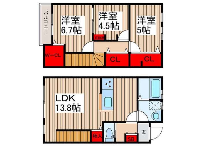 仮)リーブルファイン春日部増富の物件間取画像