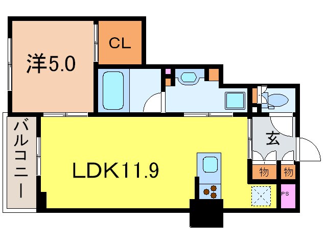 コンフォリア新川の物件間取画像