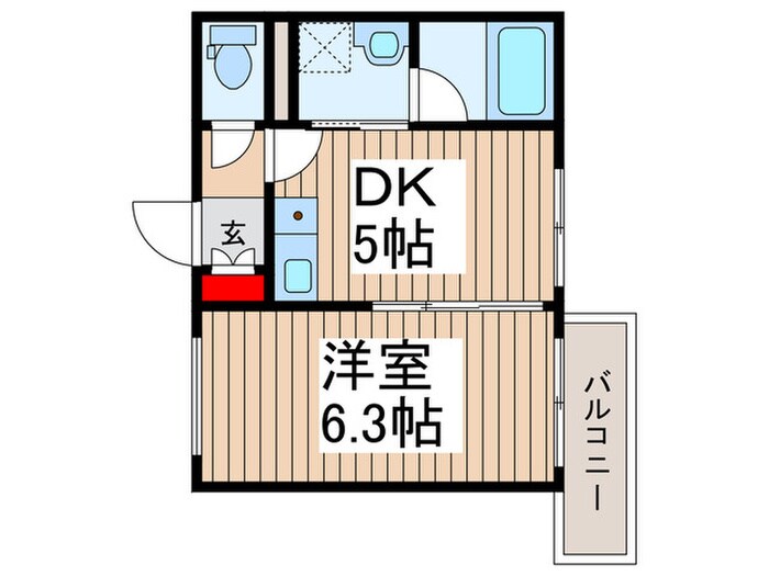 クロレ南流山Ⅱの物件間取画像