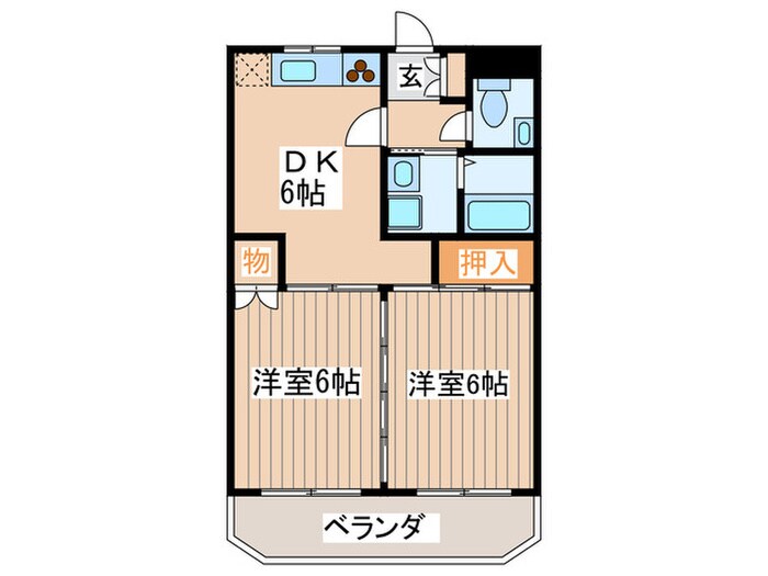 ヴィラ・ベ－ジュの物件間取画像