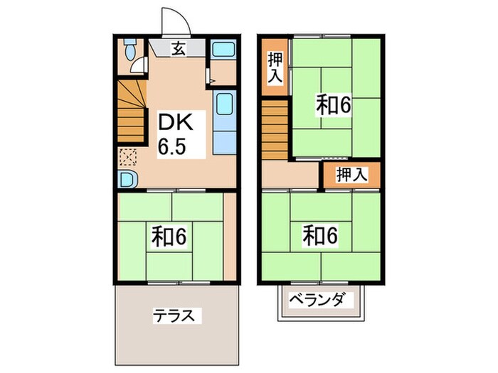 ハイツ松葉の物件間取画像