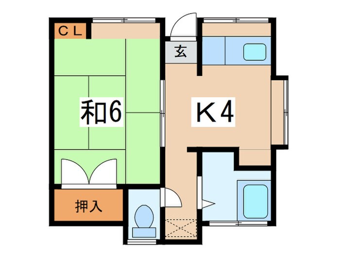 コーポ細谷１号棟の物件間取画像
