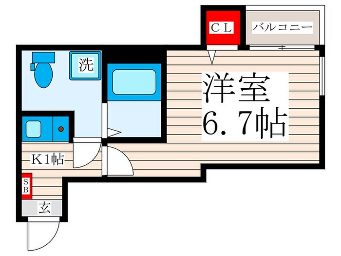 Sincrease一之江の物件間取画像