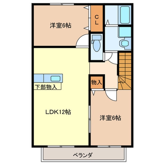 アムールＡ棟の物件間取画像