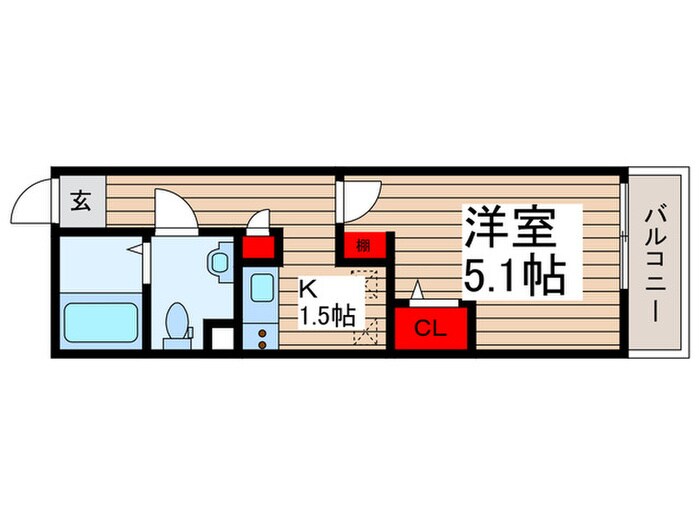 LA CASITA薬園台の物件間取画像