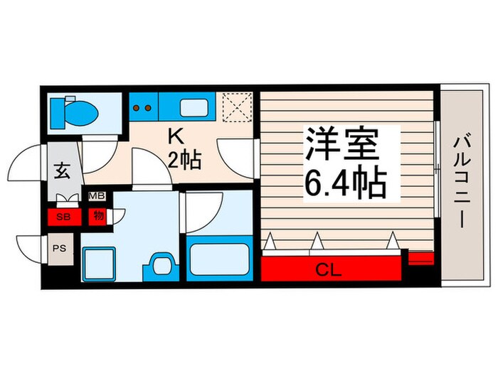 アルビオン・ボナ－ルの物件間取画像
