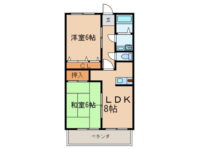 プレジェルユ－の物件間取画像