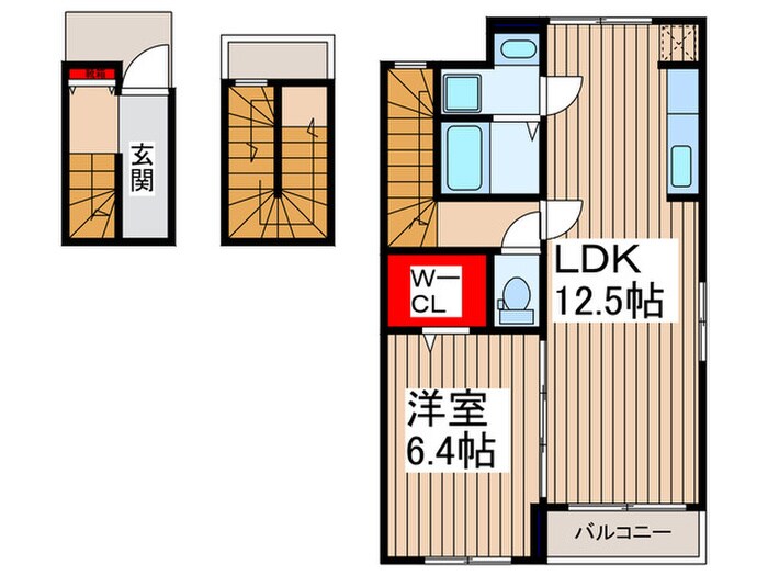 カーサビアンカの物件間取画像