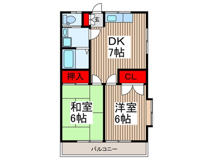 ハイツファミールの物件間取画像