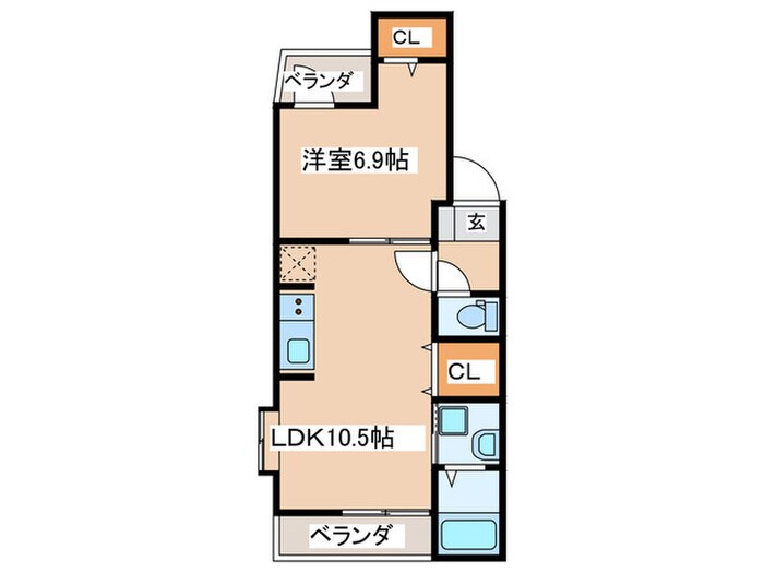 リエゾンの物件間取画像