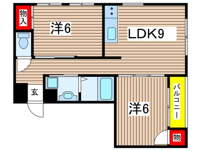 コスモ参番館の物件間取画像