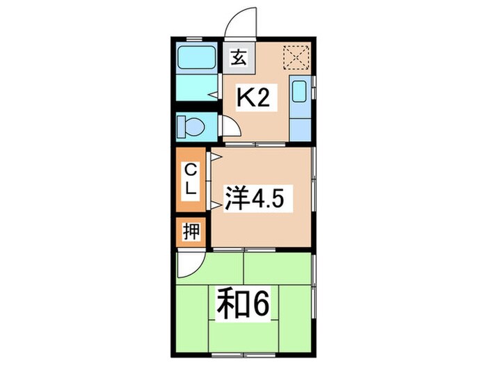 Ｆ＆Ｕハイツの物件間取画像