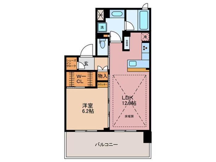 グランシーナ溝の口（1302）の物件間取画像