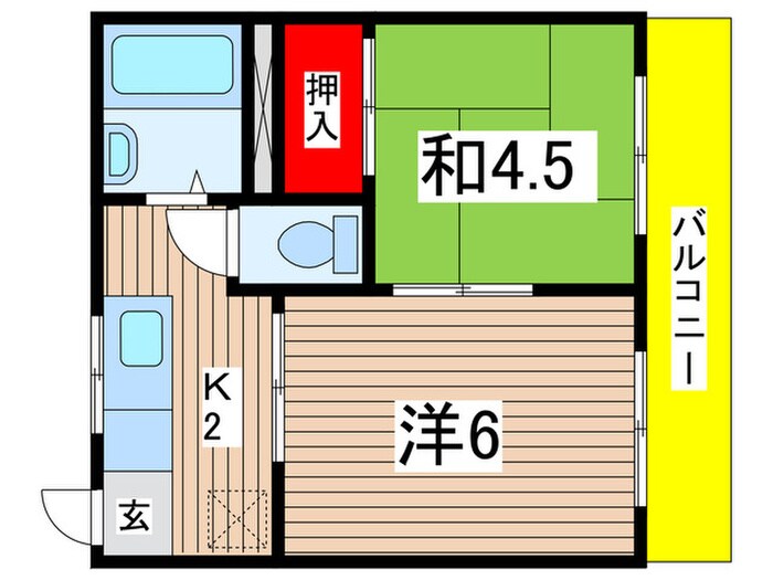 ジュネスフジの物件間取画像