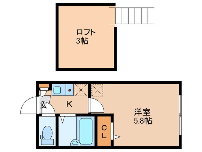 プランタン鷺宮の物件間取画像