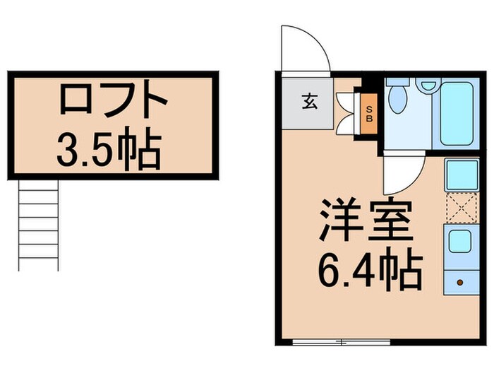 AMMS OKAMURA　B棟の物件間取画像