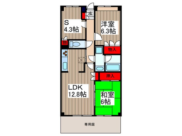 ファインドエル２新宿の物件間取画像