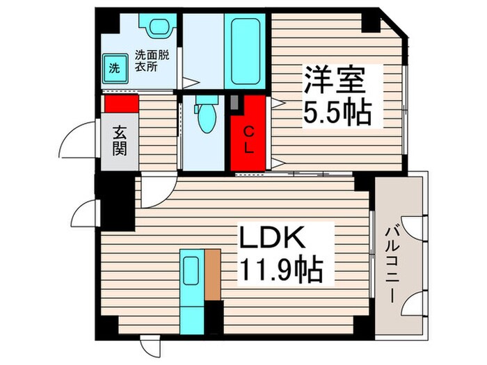 アルカンシェルの物件間取画像