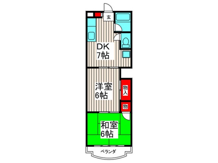 第２ヒカリマンションの物件間取画像