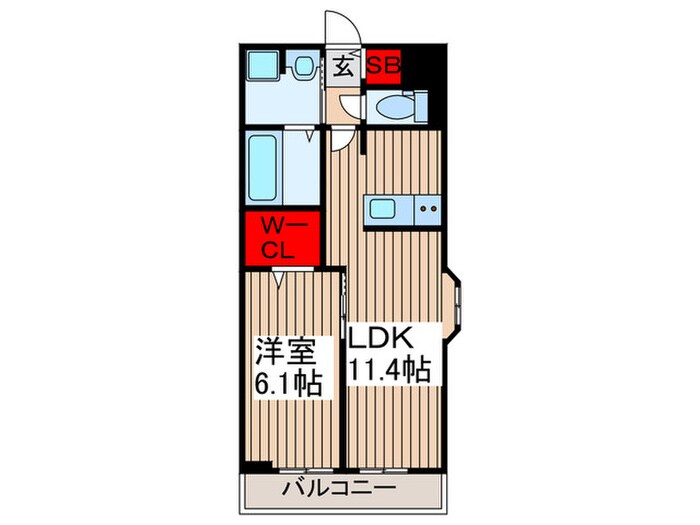 メゾン・シュシュⅡの物件間取画像
