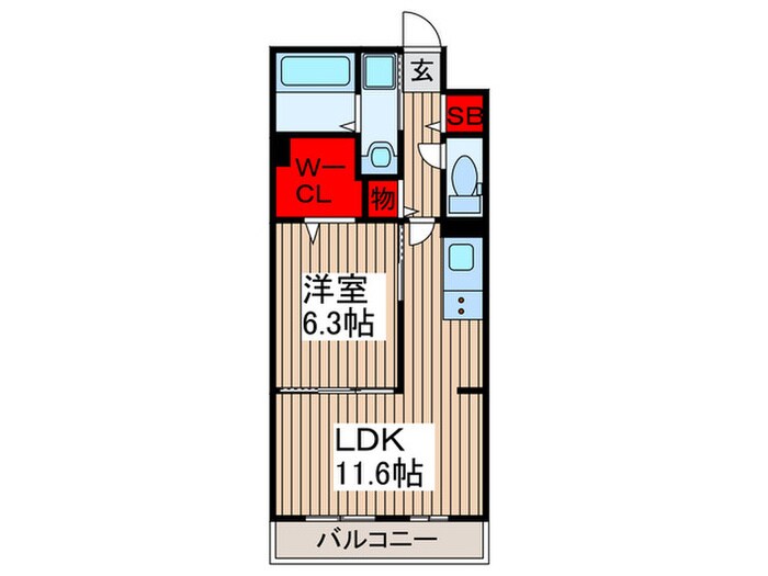 メゾン・シュシュⅡの物件間取画像