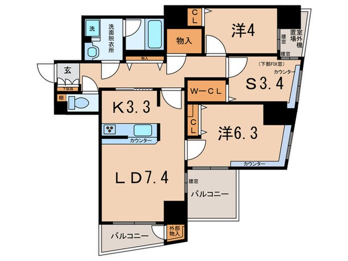 アクティ汐留の物件間取画像