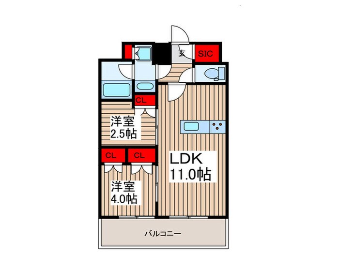 LIME RESIDENCE KAWAGUCHI EASTの物件間取画像