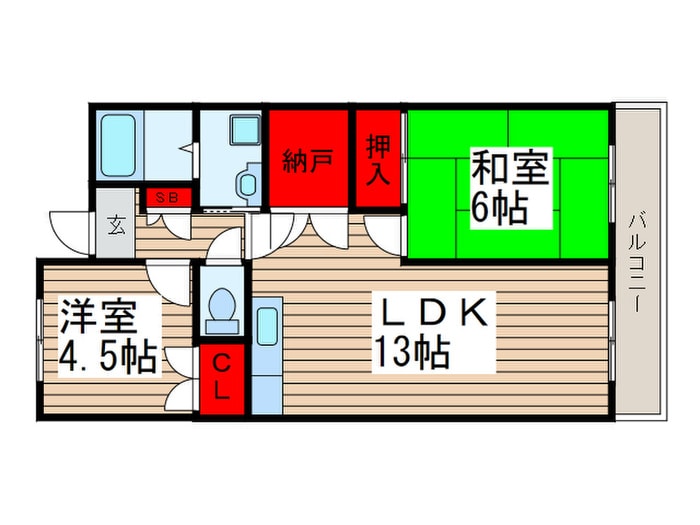 ウイング朝霞台の物件間取画像