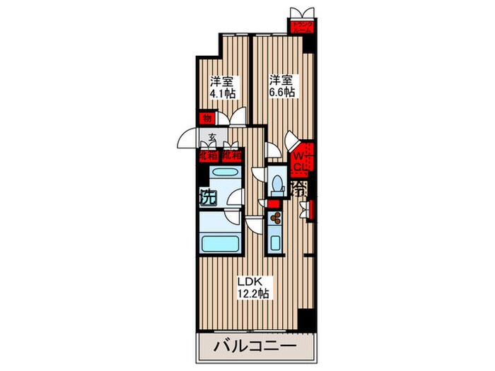 パ－クアクシス豊洲の物件間取画像