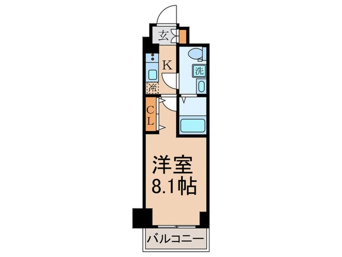 ﾒｲｸｽﾃﾞｻﾞｲﾝ新宿落合（803）の物件間取画像