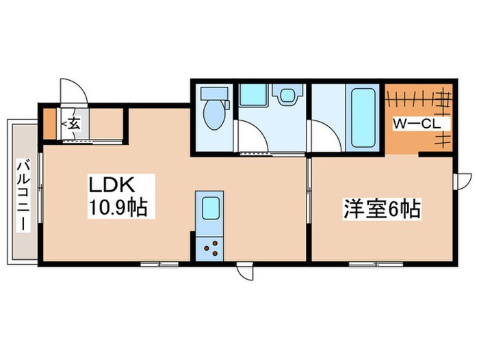 プリュヌ　ブランの物件間取画像