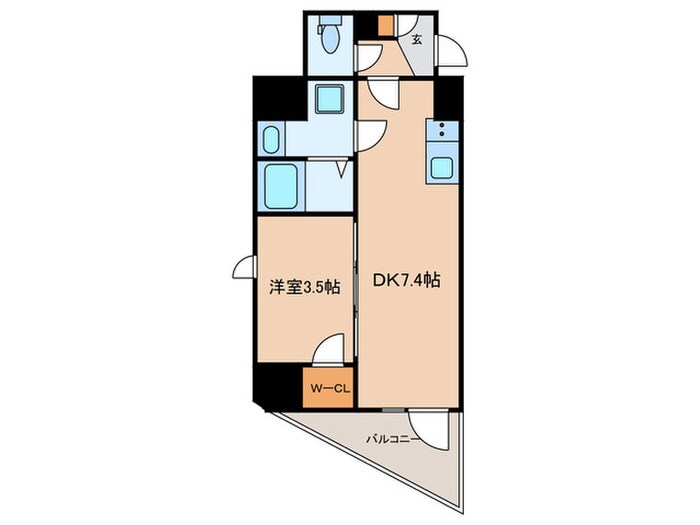 アルカンシエル新宿大京町の物件間取画像