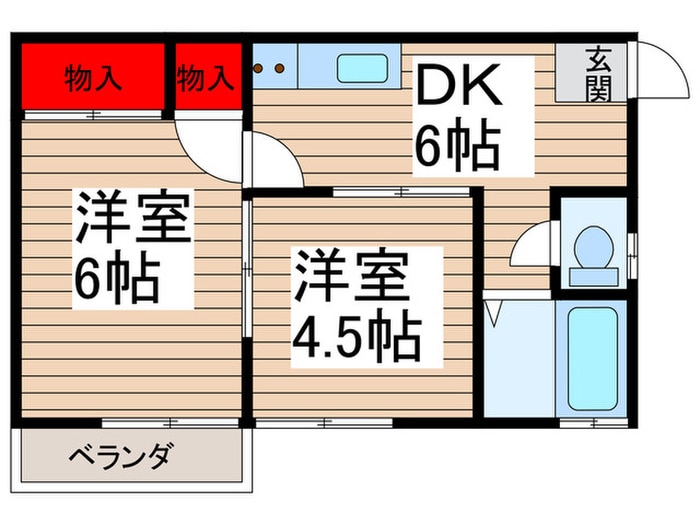 グリーンコーポの物件間取画像