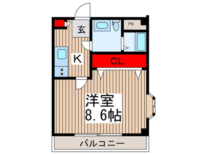 フローレス１０番館の物件間取画像