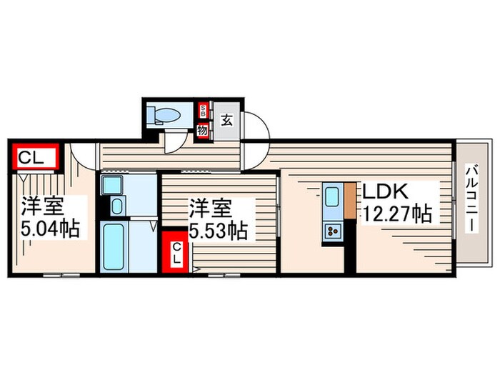 アンソレイエの物件間取画像