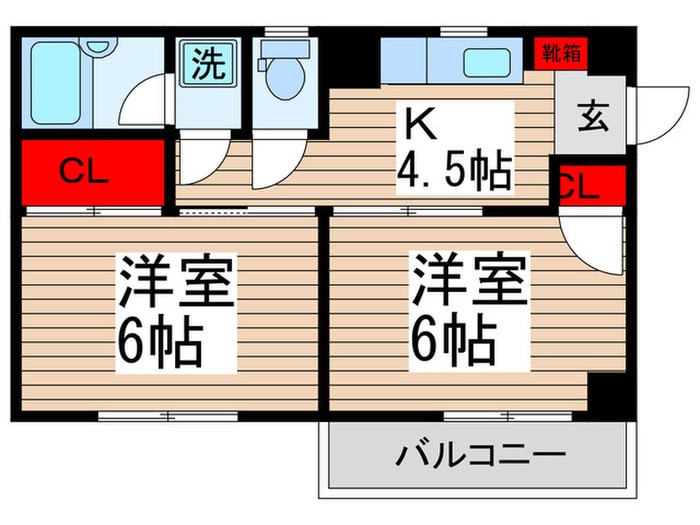 カーサアプリコルテの物件間取画像