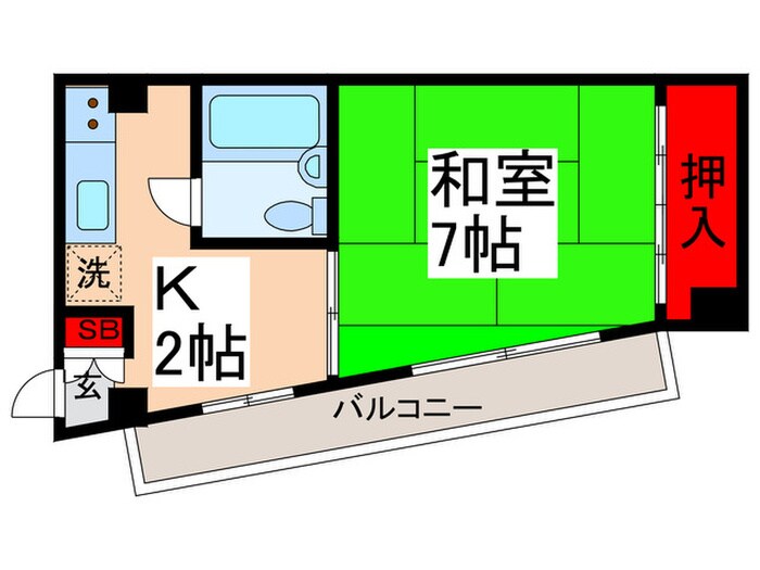 中居町コ-ポの物件間取画像