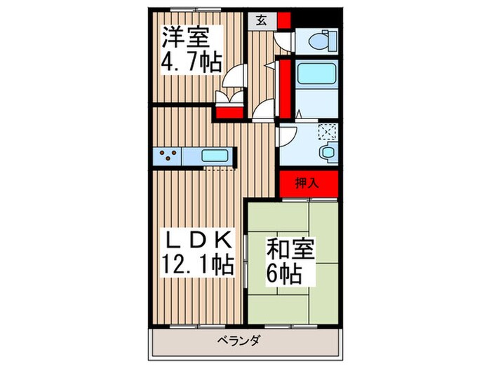 ハイランドパークの物件間取画像