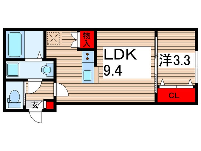 クレイス東千葉の物件間取画像