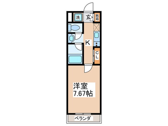 Cs ManganjiⅡの物件間取画像