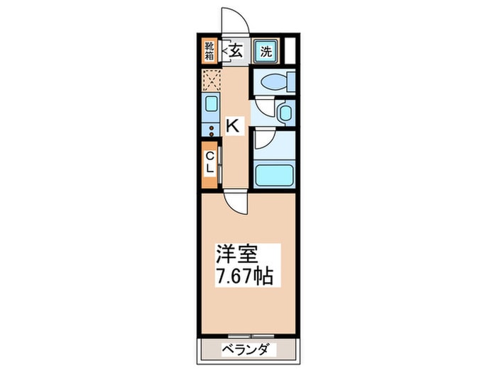 Cs ManganjiⅡの物件間取画像