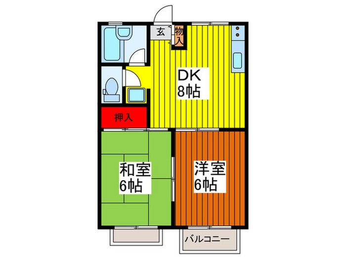 ランドフォレスト川口朝日の物件間取画像