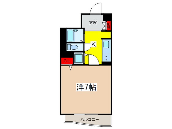 コスモ千早町の物件間取画像