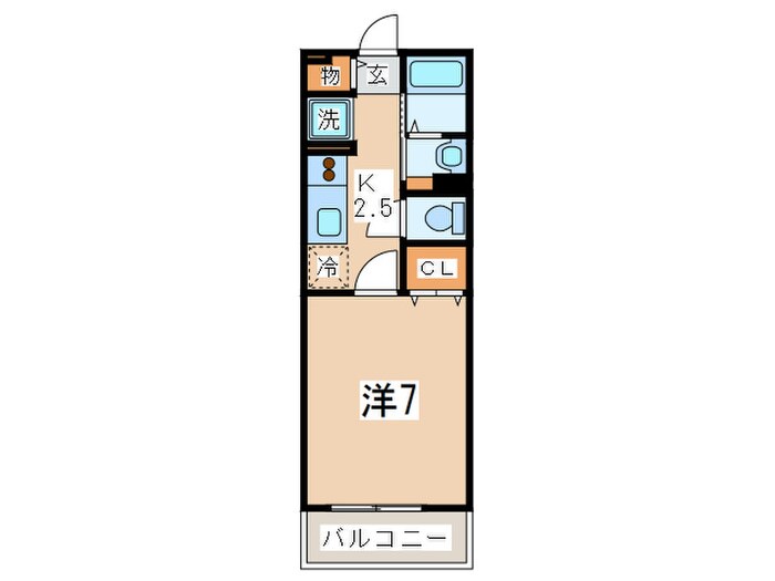 シャルマン麻溝台の物件間取画像