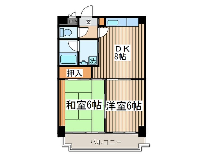 ハーモニー東林間の物件間取画像